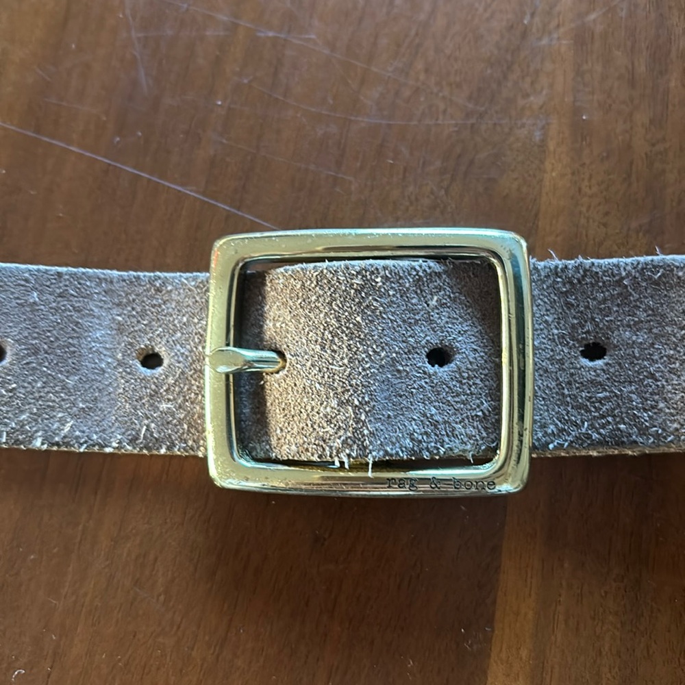 Rag & Bone ‘Boyfriend’ leather belt - XXL - Camel